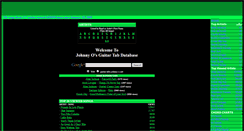 Desktop Screenshot of guitar-tabs.johnny-o.net