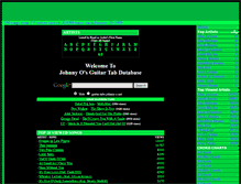 Tablet Screenshot of guitar-tabs.johnny-o.net